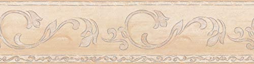 A.S. Création selbstklebende Bordüre Only Borders 10 Borte 5,00 m x 0,13 m beige grau Made in Germany 999030 9990-30