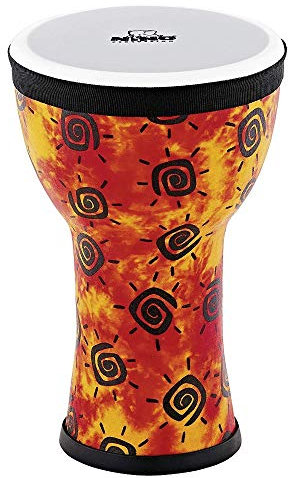 Nino Percussion Elements Mini Djembe - Kleines Musikinstrument für Kinder ab 3 Jahren - Durchmesser 6 Zoll - Kunststoff, Mehrfarbig (NINO-EMDJ-SU)