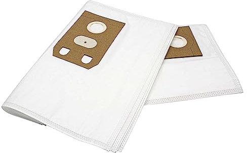vhbw 10x Bolsa aspiradora compatible con Braun AT6, AT7, AT8 aspiradora - vellón micro, 33 cm x 23 cm, blanco