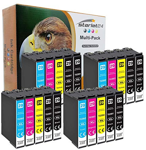 Starlet24 29XL Multipack Kompatible für Epson 29 29XL 29 XL Druckerpatronen für XP-352 XP-342 XP-235 XP-245 XP-332 XP-455 XP-255 XP-355 XP-442 XP-345 XP-452 XP-435 XP-247 XP-257 XP-335,20er Pack