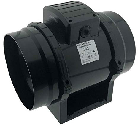 Manrose MF200S in-Line Mixed Flow Extractor Fan 200mm - Standard Version