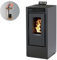 INTERSTOVES - Pack INTERSTOVES Poêle à granules MARINA 11 Etanche + Kit Conduit Vertical 80/125 - Noir