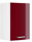 Vicco Hängeschrank R-Line, hängender Küchenschrank, Bordeaux Hochglanz/Weiß, 40 cm