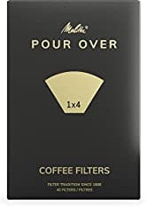 Melitta® 6766276 Filter Bags® Pour Over ,White,1x4®, Pack of 40