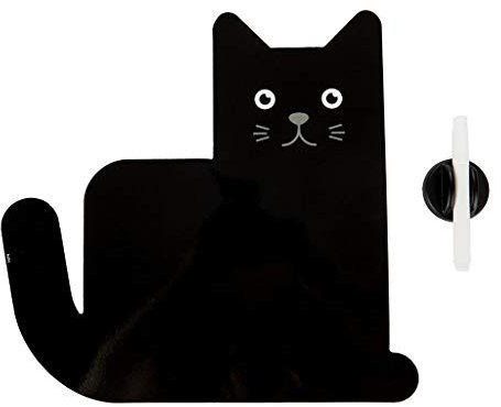 Balvi Pizarra Nevera magnética Meow Color Negro Soporte de Planificación Ideal para recordatorios, li