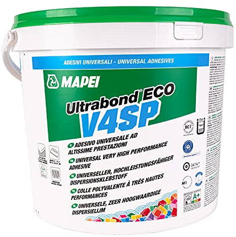 MAPEI ULTRABOND ECO V4 SP 14kg Universeller, hochleistungsfähiger Dispersionsklebstoff für elastische Beläge