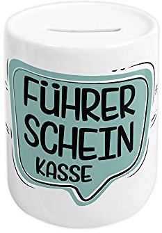 GRAZDesign Führerschein Kasse Spardose Sparen Geldgeschenk Geschenk Sparschwein