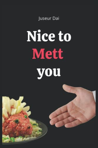 Nice to Mett you: Lustiges kariertes Notizbuch für wahre Genießer | Ein Notebook im A5-Format als kreatives Geschenk für Männer, Frauen, Vegetarier, Veganer und alle, die Mett lieben