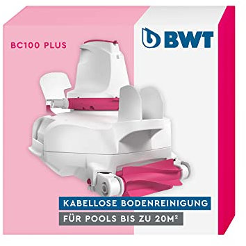 BWT Akku-Poolroboter BC100 Plus | Für Pools Mit Einer Bodenfläche Von Bis Zu 20 m² | Einfache Poolpflege | Stop & Go System | Kabellose Reinigung