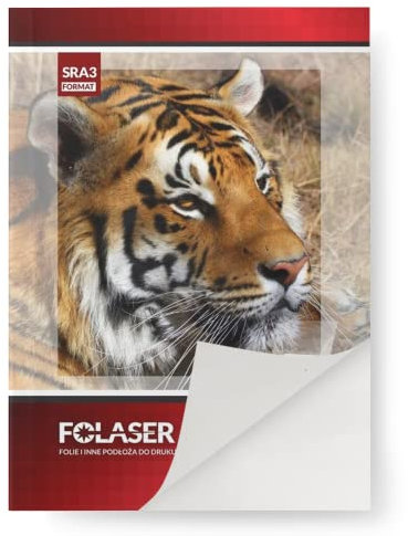 Netuno Folaser 50 Blatt DIN SRA3 320x 450 mm weiße Klebefolien groß für Farb-Laserdrucker matt Drucker Folie Kopierfolie Folienaufkleber selbst gestalten und ausdrucken film selbstklebend