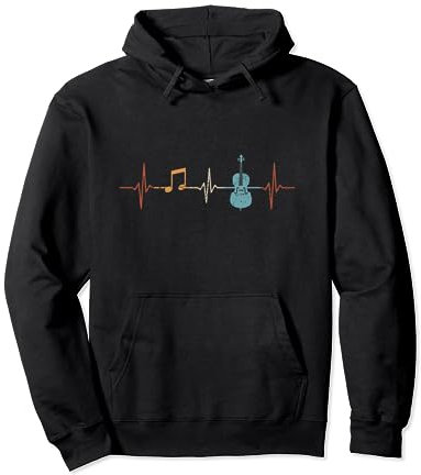 Violoncello Orchester Herzschlag Cello Musiker Cellist Pullover Hoodie