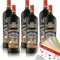 Gerstacker Nürnberger Christkindles Markt-Glühwein Rot, sortenreines Weinpaket + VINOX Winecards (6x1,0l)