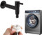 Tissting Rubinetto della Lavatrice, G1/2 Acciaio Inossidabile 304 Nero Montaggio a Parete Rubinetto per Acqua Rubinetto Singolo per Acqua Fredda per Cucina, Giardino, Balconi