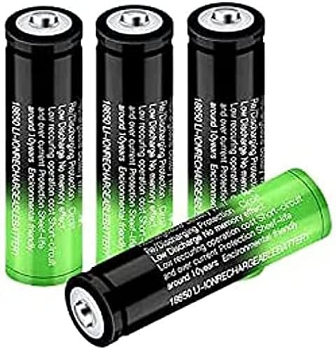 Rechargeable Batteries, High Capacity 3.7V Batteries Low Self Discharge (4-Pack)