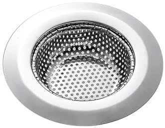 Kitchen Sink Strainer Drain Filter Stainless Steel Mesh Drainer Covers For Bath Home Sinks Trap Plug Replacement Protector Guard Cover Stop Waste Strainers Hair Catcher Blocker Fittings 11.5cm (1 Pk)