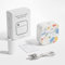 Comius Sharp Mini Drucker für Smartphone, Bluetooth Thermodrucker, Smartphone Drucker, Handy Drucker mit Etikettendruckpapier, Farbigem Papier, Stiften,Tragbarer Taschendrucker für Android, iOS (E)