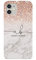 Tirita Personalised Phone Case Compatible with iPhone 15 Plus, NOT REAL GLITTER PRINTED Faded Glitter Marble Bling - Rose Gold Sequins