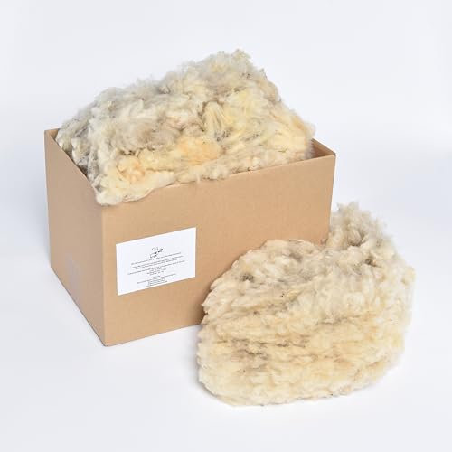 Schafwolle – Schnuckenwolle – Biodünger – Langzeitdünger – Wühlmäuse vertreiben – Schneckenschutz – Wasserspeicher (1kg)