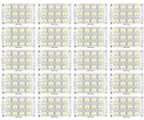 GIWFBQTR 20X DC 3V 5V 12 LED Super Brillante PirañA LED Placa de Circuito Luces LED Luz