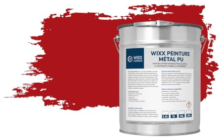 Wixx Peinture Métal PU - RAL 3020 | Feu rouge - 5L
