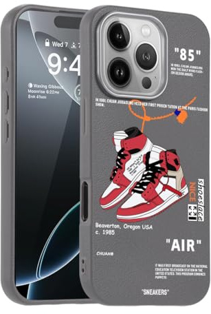 CHBSHENG Cool Design Phone Case for iPhone 11 Pro Max Case for Boys Men Aesthetic Shockproof Basketball Sneaker Sports Designer Cases Compatible with iPhone 11 Promax Gray