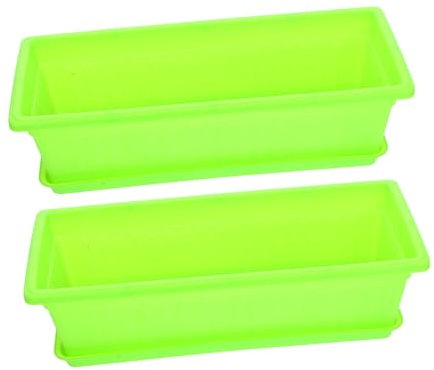 TOYANDONA 2ensembles Pots De Fleurs pour Orchidée avec Soucoupe Plastique Jardinière pour Orchidées Intérieur