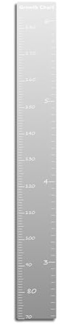 Koolenry Acrylic Height Measurement Wall Sticker Growth Chart Mirror Decor Ruler Scale 70-180cm 15x120cm