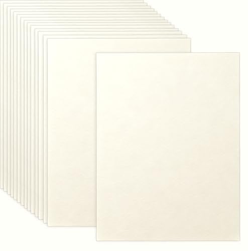 100 Blatt Naturweiβ Tonpapier A4, 250g/m² Tonkarton Creme Papier A4, Fotokarton, Scherenschnittpapier, Bastelpapier für Malen Kartenherstellung Einladungen Scrapbook Basteln