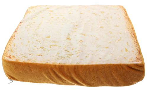 Warmhm Lustiges Toastkissen als Warmes Abnehmbares Haustier Sitzkissen aus Elastischem Schwamm in Toastform für Katzen und Kleine Hunde im Zimmer oder Auto