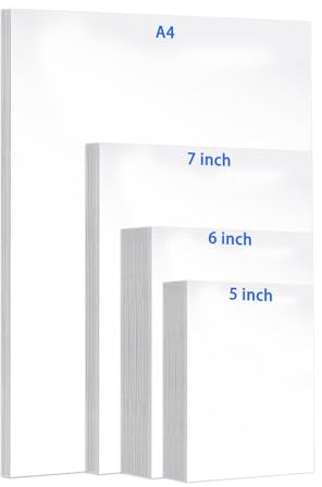 4 Sizes Photo Paper, 200gsm High Glossy White Photographic Paper, Advanced Picture Paper for Inkjet Printer (270 Sheets, 8.9 x 12.7cm, 10.2 x 15.2cm, 12.7 x 17.8cm, 21 x 29.7cm)
