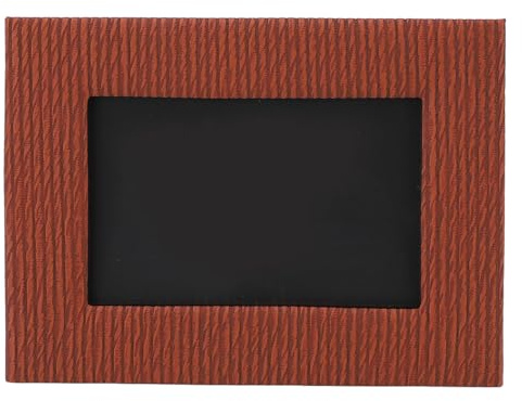 KKPLZZ Leder-Fotorahmen, Hochwertiger 6-Zoll-Bilderrahmen aus Leder mit Ständer für Tischdekoration, Heimdekoration (Braun)