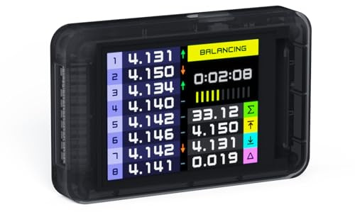 ISDT Lipo Active Balancer with Voltage Display, Battery Cell Checker | Tester for 2s-8s RC Hobby Models, 3A Fast Balancing, High Accuracy Smart Battery Monitor for Lithium Lifepo4 LiPo - BL8