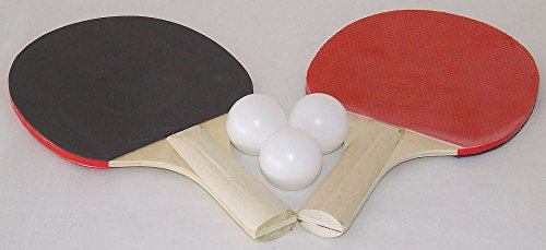 Tischtennis SET 5 Teilig, 2 Schläger und 3 Bälle, F-20423
