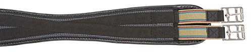 Kerbl 321058 Sattelgurt, PU, geschweift 140 cm, Schwarz
