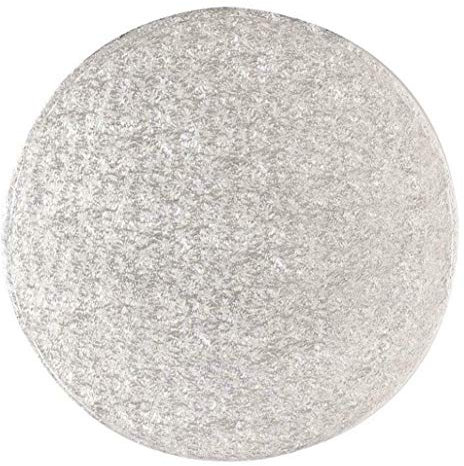 Country Baskets Round Cake Board 30 cm Silver