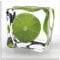 ARTland Wanddeko Glasbilder Wandbild Glas Bild einteilig 50x50 cm Quadratisch Obst Früchte im Eiswürfel Cocktails Bar Sommer Limette Grün T5VW