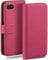 moex Book Case für iPhone 4S / iPhone 4 Handyhülle mit Kartenfach, Hülle klappbar 360 Grad Schutzhülle, Klapphülle Flip Case Cover, PU Leder Handytasche Lederhülle, Pink
