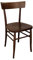 Stuhl aus Holz, montiert, Typ Milano Vintage walnuss