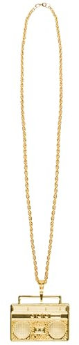 Boland- Ghettoblaster Collar Ghetto Blaster, Color Dorado, Talla única (64471)