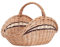 e-wicker24 Alles aus Weide Vollweidener Kaminkorb, Kaminkorb aus Weide, naturfarbiger Weidenkorb für Kaminholz, Kaminkorb mit Tragegriff Holzkorb (50)