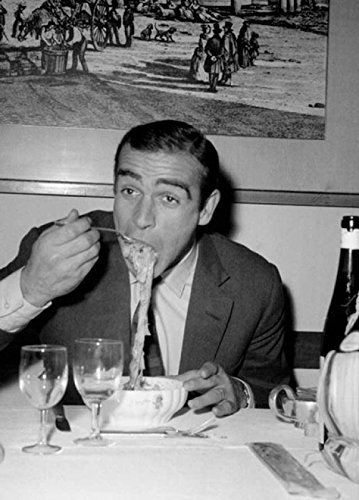 Mangiaspaghetti cod. 16 Sean Connery in A4 cm 21x30 Poster Stampa Cinema Film Affiche Plakat Fine Art Il Negozio di Alex