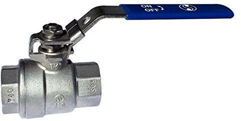 - Vannes d'arrêt inox - Vanne à sphère INOX poignée plate bleue PN40 - Femelle 11/2 (40/49)