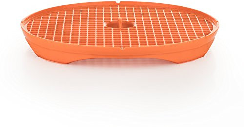 Börner Crispymaker (Orange) • Chips Macher für die Mikrowelle • Chip Maker für kalorienarme Chips ohne Fett • Frische Chips selber machen • Kartoffelchips & Gemüsechips Maker