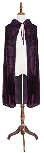 Mayplous Halloweenkostüm Frauen Männer Cosplay Kap Mantel Kostüm für Rollenspiele (Purple, 100cm)