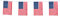 Boland 44951 - Flagge USA, Girlande, Länge 4 m, Dekoration, Fasching, Themenparty, Mottoparty