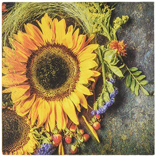 Home Fashion Lunch-Serviette, 33 x 33 cm, Mehrfarbig