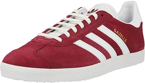 adidas Gazelle, Scarpe da Ginnastica Uomo, Rosso Collegiate Burgundy Ftwr White Gold Met White, 45 1/3 EU