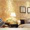 9.5X0.53M Victorian Shiny Grey Gold Embossed Damask Flock Textured Non-Woven Wallpaper Roll for Bedroom Livingroom 1.73' W x 31.2' L=5.035㎡ (54sq.ft) (Gold)