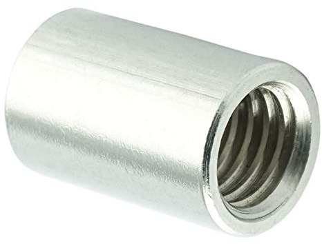 Eisenwaren2000 | M12 x 40 mm Rundmuffe (10 Stück) - Gewindemuffen rund - Edelstahl A2 V2A - rostfrei