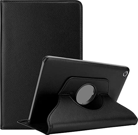Cadorabo Coque Tablette pour Huawei MediaPad M5 / M5 Pro (10.8 Zoll) en Noir SUREAU – Housse Protection en Style Livre sans Auto Wake Up avec Stand Horizontal et Fermeture de Bande Élastique